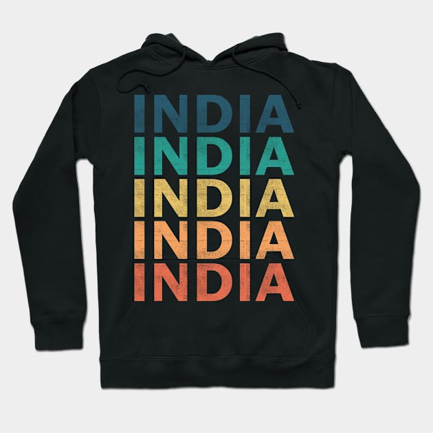 India Name T Shirt - India Vintage Retro Name Gift Item Tee Hoodie by henrietacharthadfield